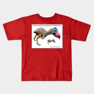 Prehistoric Extinct Phorusrhacidae Terror Flightless Bird Print Kids T-Shirt